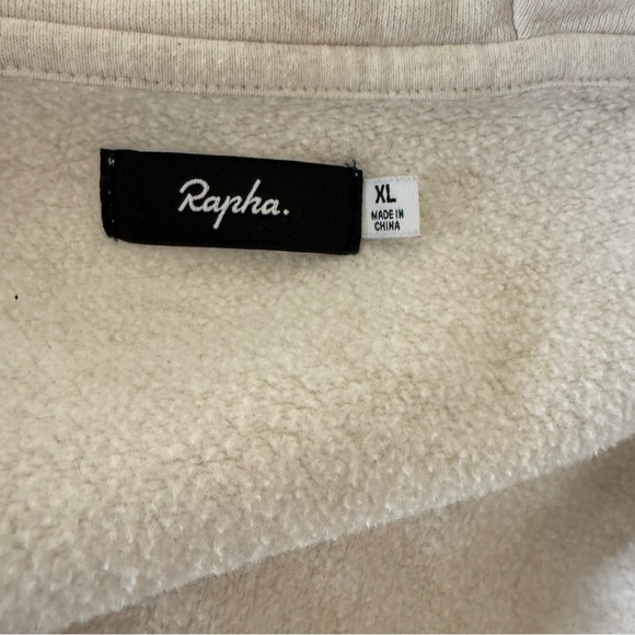 Rapha Zip Sweater Jacket Ivory Women's Size XL - Picture 5 of 5
